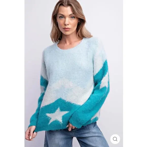 EASEL - Mohair Star Sweater - Picture 5 of 5